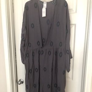 Ankle length scalloped bottom swim cover…never worn